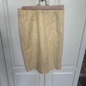 Banana Republic Cream Tan Pencil Skirt Cocktail